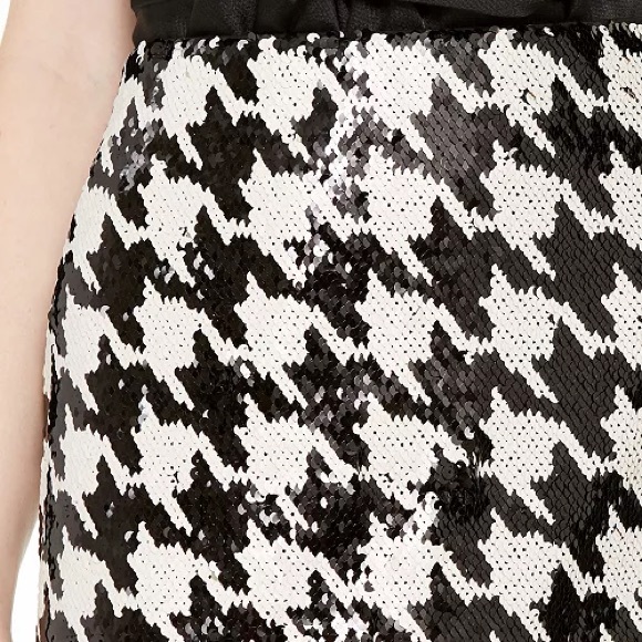 NWT INC INTERNATIONAL CONCEPTS Sequined Houndstooth Pencil Skirt XS - Picture 7 of 10